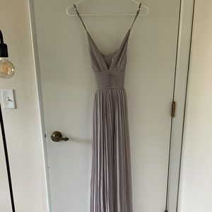 Grey Lulus bridesmaid dress size S/P